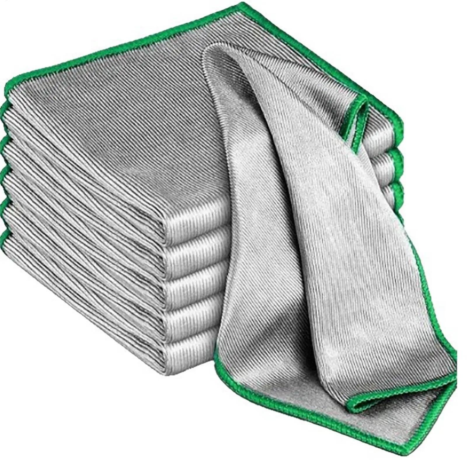 Serviette à récurer en Acier Double Face épaissie 6 pièces