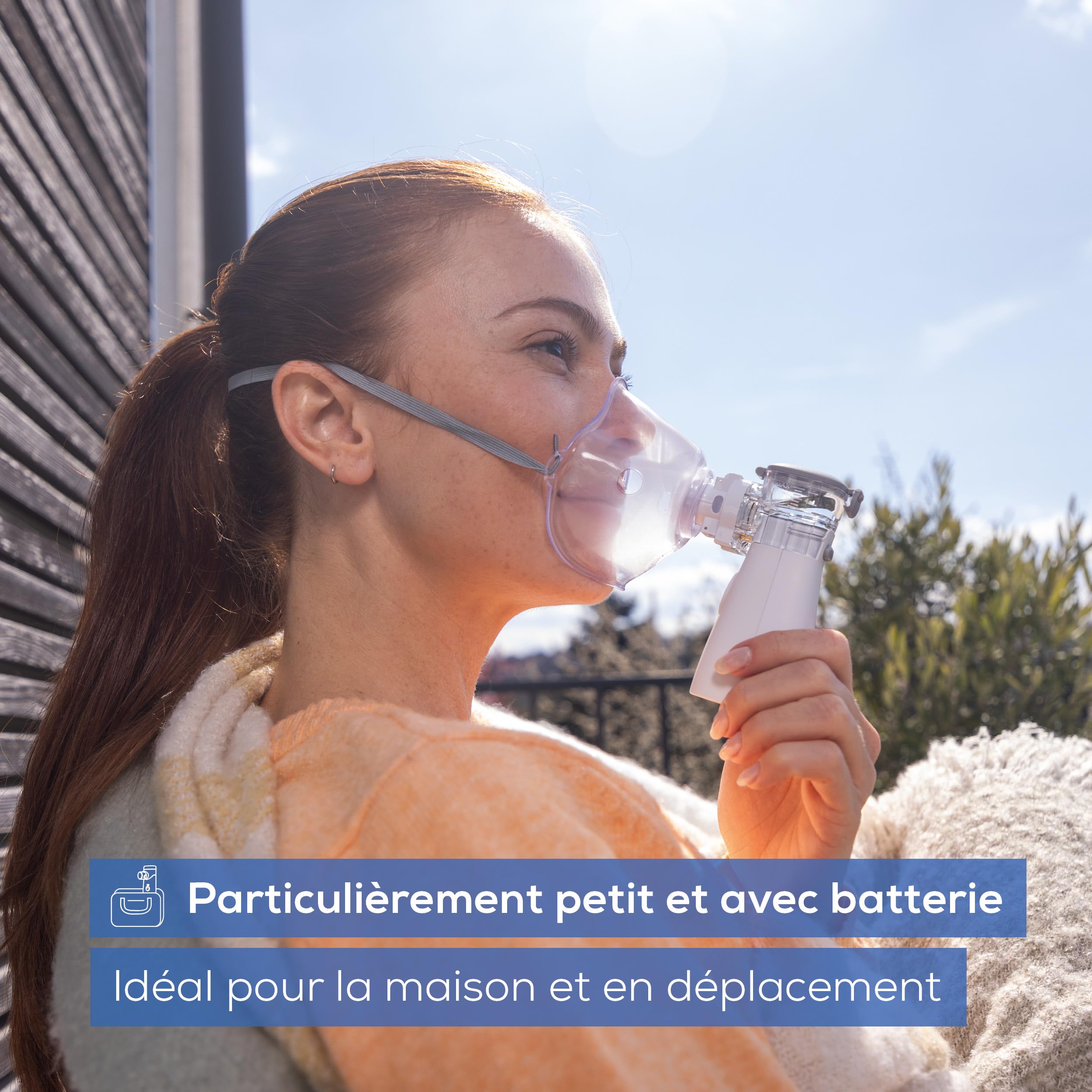 Beurer IH 57 Inhalateur, technologie à membrane vibrante et aérosol, inhalateur portable avec batterie rechargeable, à utiliser en cas de rhume, d'asthme et d'autres maladies des voies respiratoires