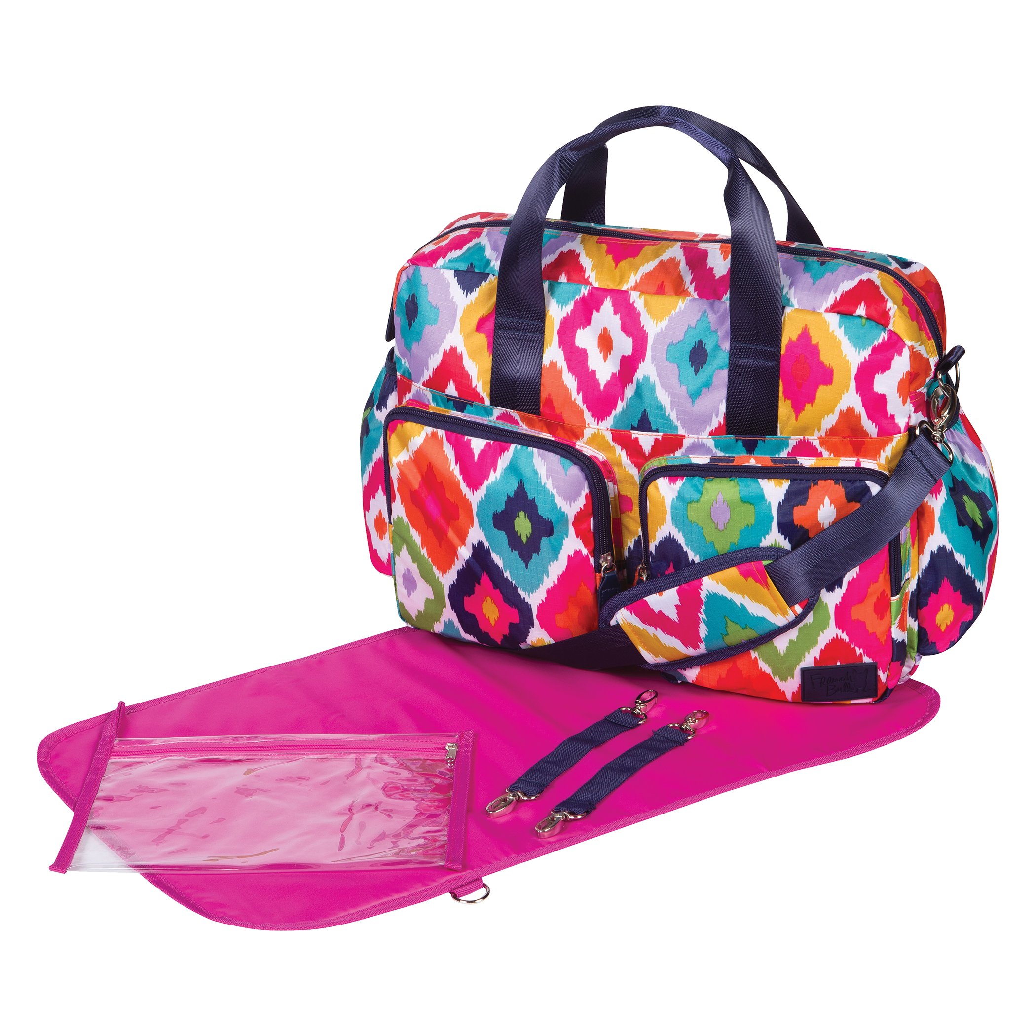 Trend Lab French Bull Deluxe Duffle Diaper Bag, Kat
