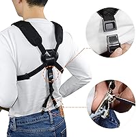 Vista 3 de adorence Correa de Arnés para Saxofón, Correa Acolchada para Hombro y Pecho para Saxofones Barítono, Tenor y Alto, Ideal para Principiantes