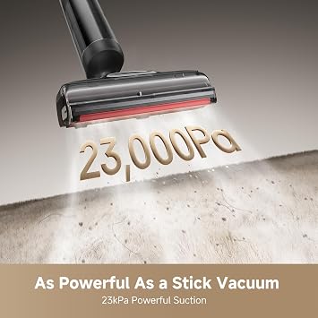 DREAME H15 Pro CarpetFlex Cordless Vacuum Mop, Wet Dry Vacuum Cleaner with Dual Brushes for Hard Floors & Carpet, Tangle-Free Hair-Cutting, 23kPa Suction, 180 Lie-Flat Floor Washer, 194F Fast Drying