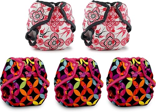 Vista 8 de Kanga Care Rumparooz - Fundas de pañales de tela reutilizables, talla única para pañales ajustados y preplegados con pierna de doble refuerzo