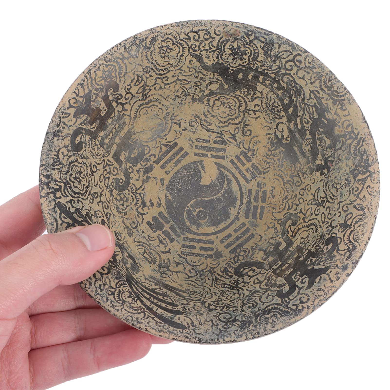 LIFKOME Topper De Escritorio Cuencos De Mármol Antiguos Cuenco De Piedra Natural Cuencos Redondos De Escritorio Cuencos Rústicos para Manchas Centros De Mesa Decoración De La Cocina Hogar