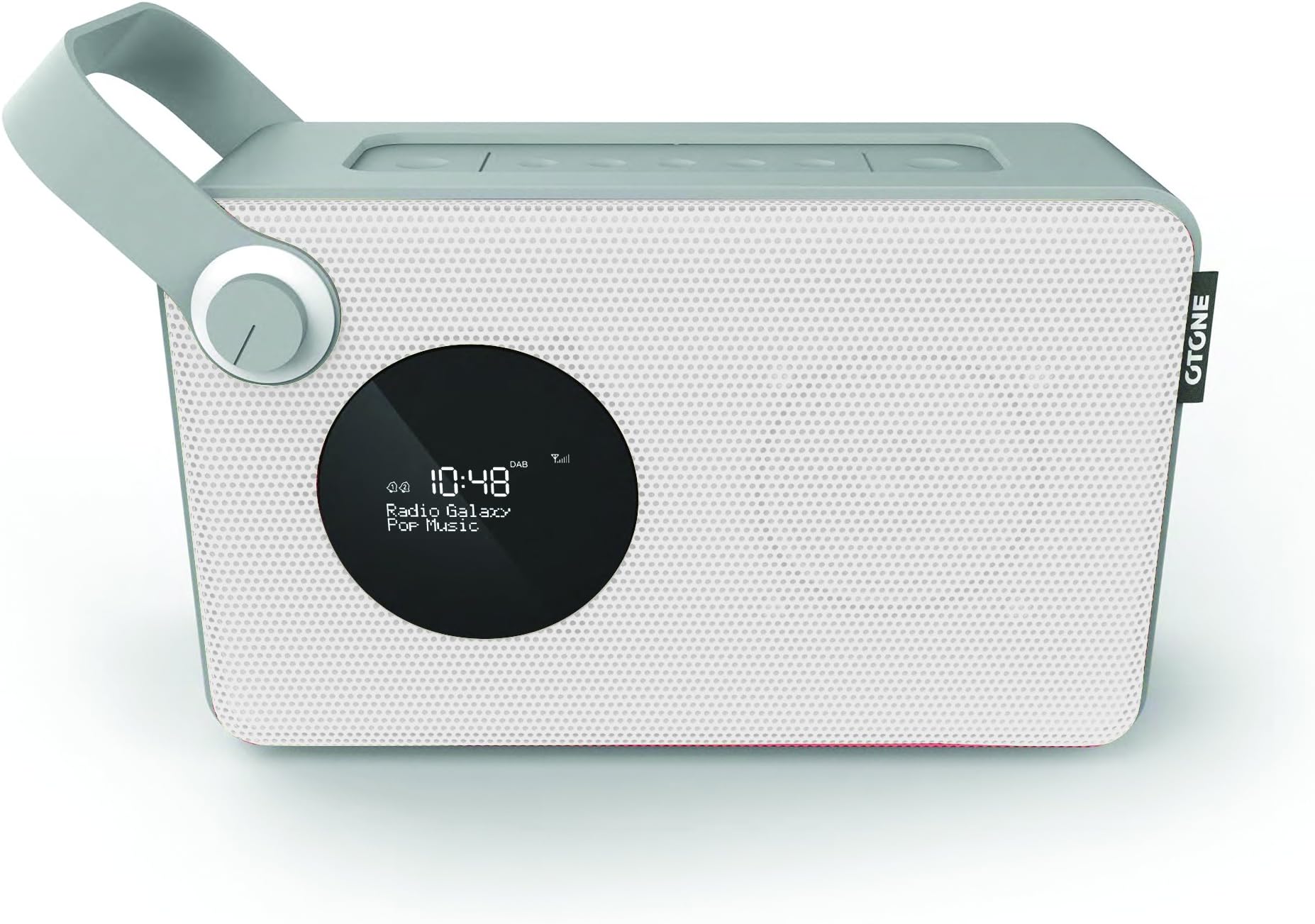 otone audio BluMotion Rechargeable Portable DAB Radio (White)