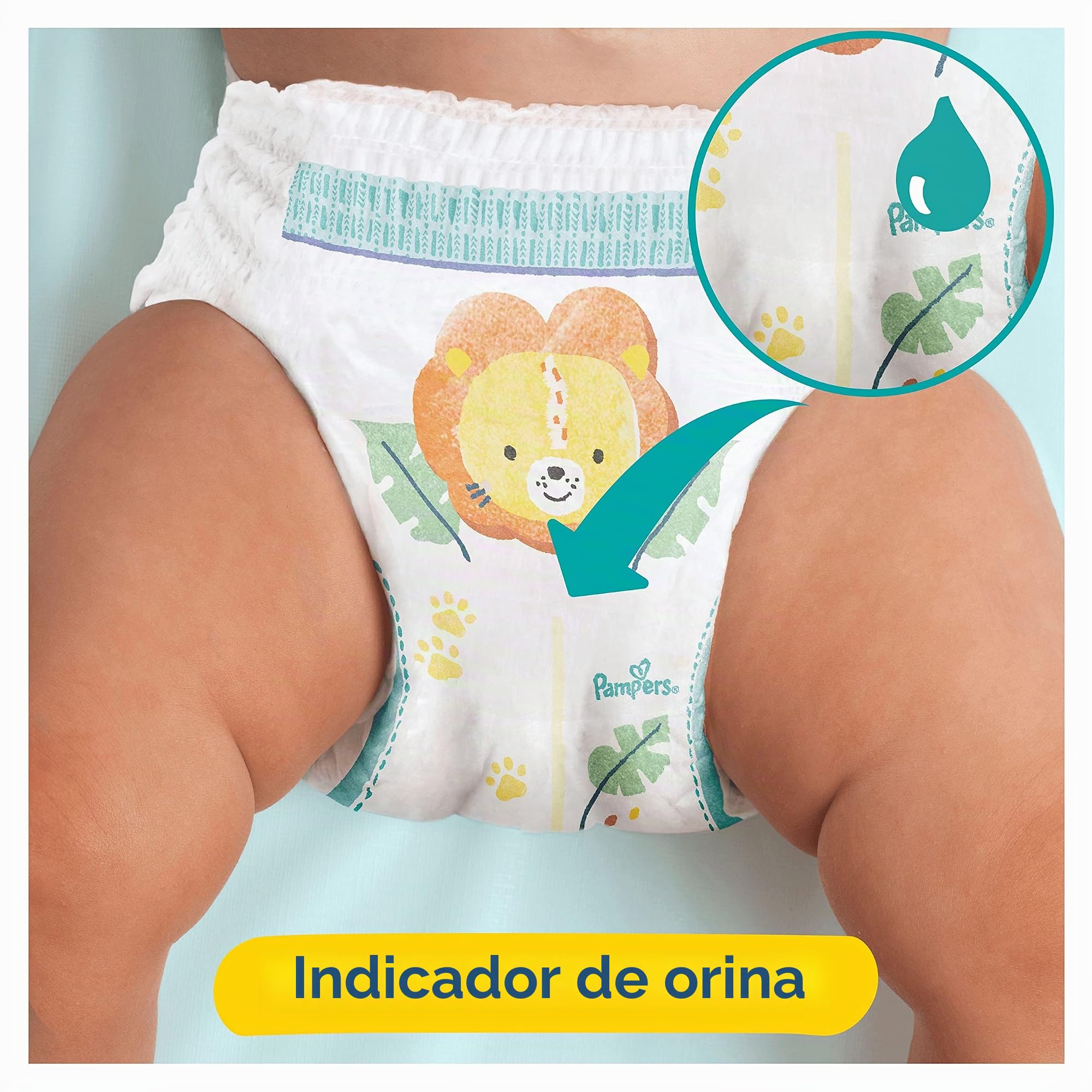 Pampers Talla 6 Pañales (15+ kg), Protección Premium, 132 pañales, caja mensual, funda de ropa 1 para mayor comodidad y protección de la piel sensible