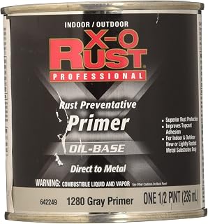 True Value 1280-HP Grey Premium X-O Anti Rust Enamel, 1/2-Pint
