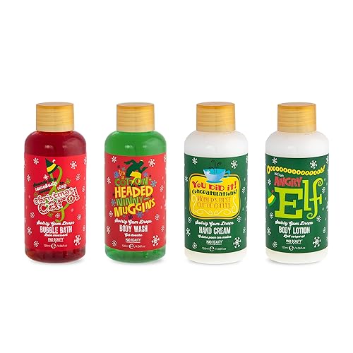 Miniatura 3 de MAD Beauty Warner Bros Elf Gimbels - Juego de baño y cuerpo, gel de baño, baño de burbujas, loción, crema de manos, aroma de gota de goma de mascar