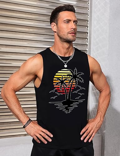 Miniatura 2 de Camiseta sin mangas con la bandera estadounidense para hombre, camiseta sin mangas para el 4 de julio, camiseta sin mangas con gráfico 1776 para