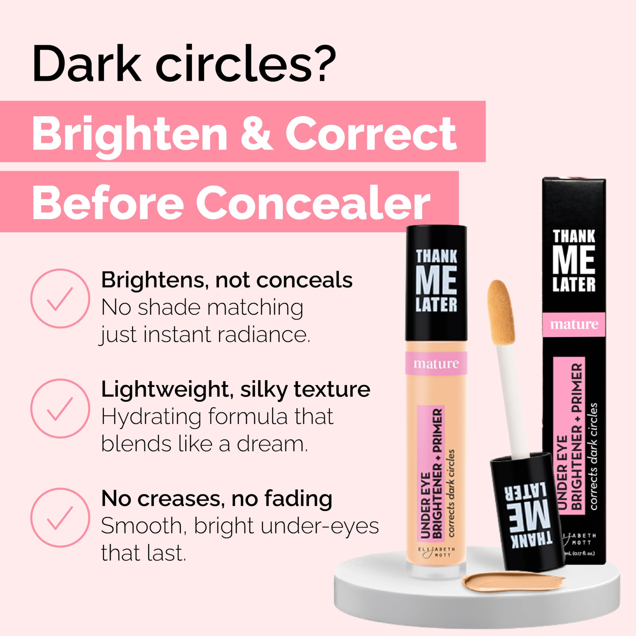 Amazon.com: Elizabeth Mott Thank Me Later Under Eye Brightener