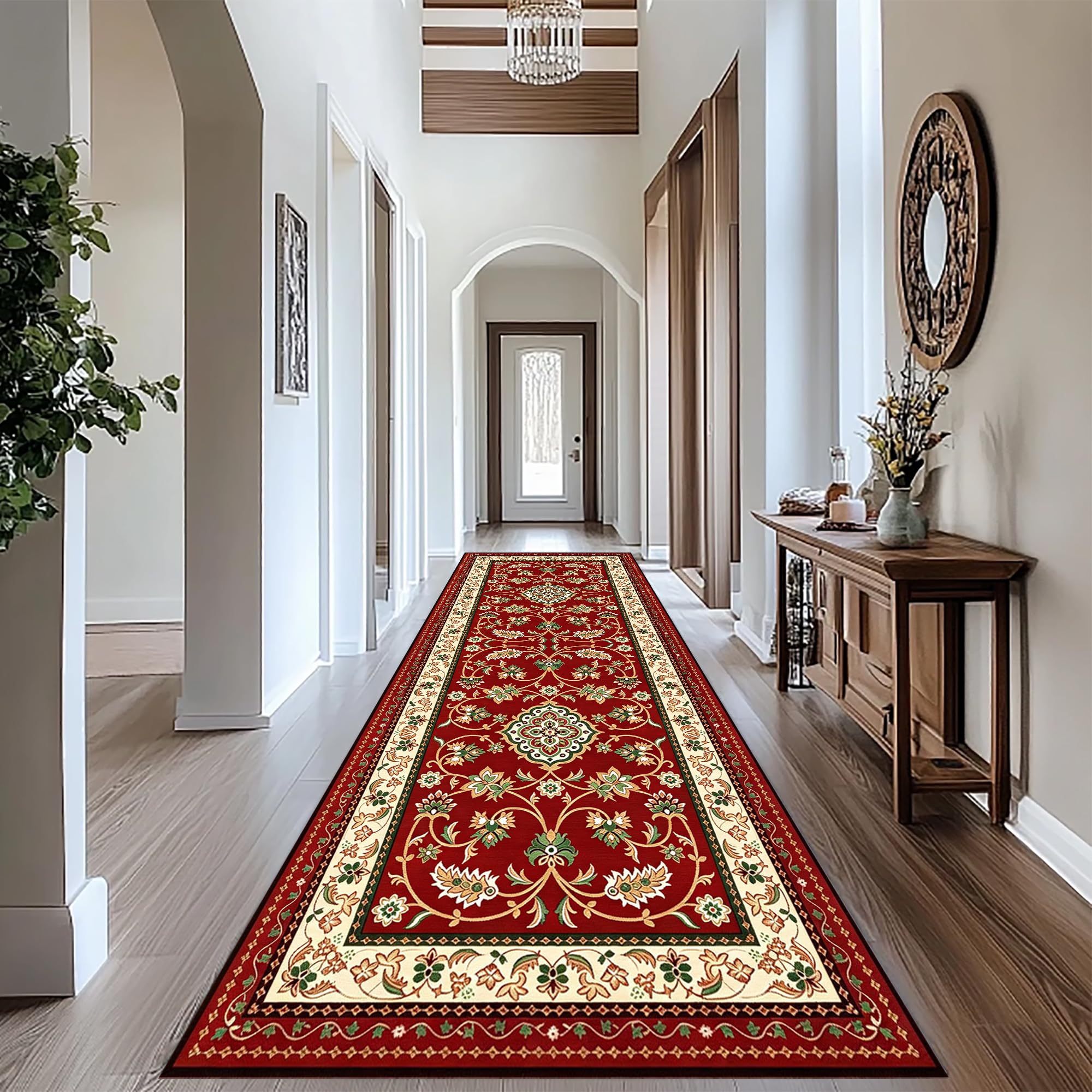 Bieżnik na korytarz, chodnik kuchenny, antypoślizgowy, nadaje się do prania, wytrzymały, 70 x 300 cm, chodnik wejściowy, podłogowy, długi, do przedpokoju, wąski, chłonny, do prania, sypialni, salonu