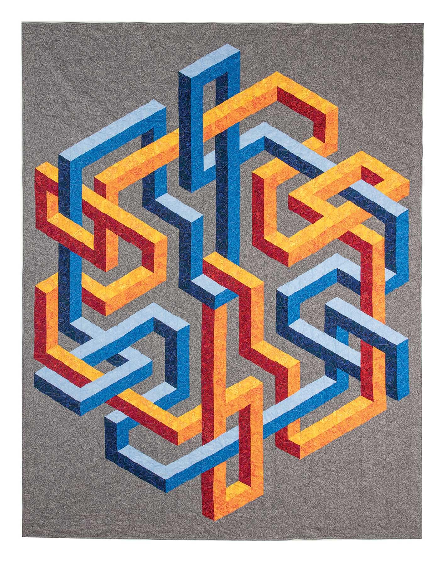 3-d Illusion Quilts Simplified: Sensational Designs Using Color, Value & Geometric Shapes, 12 Projects