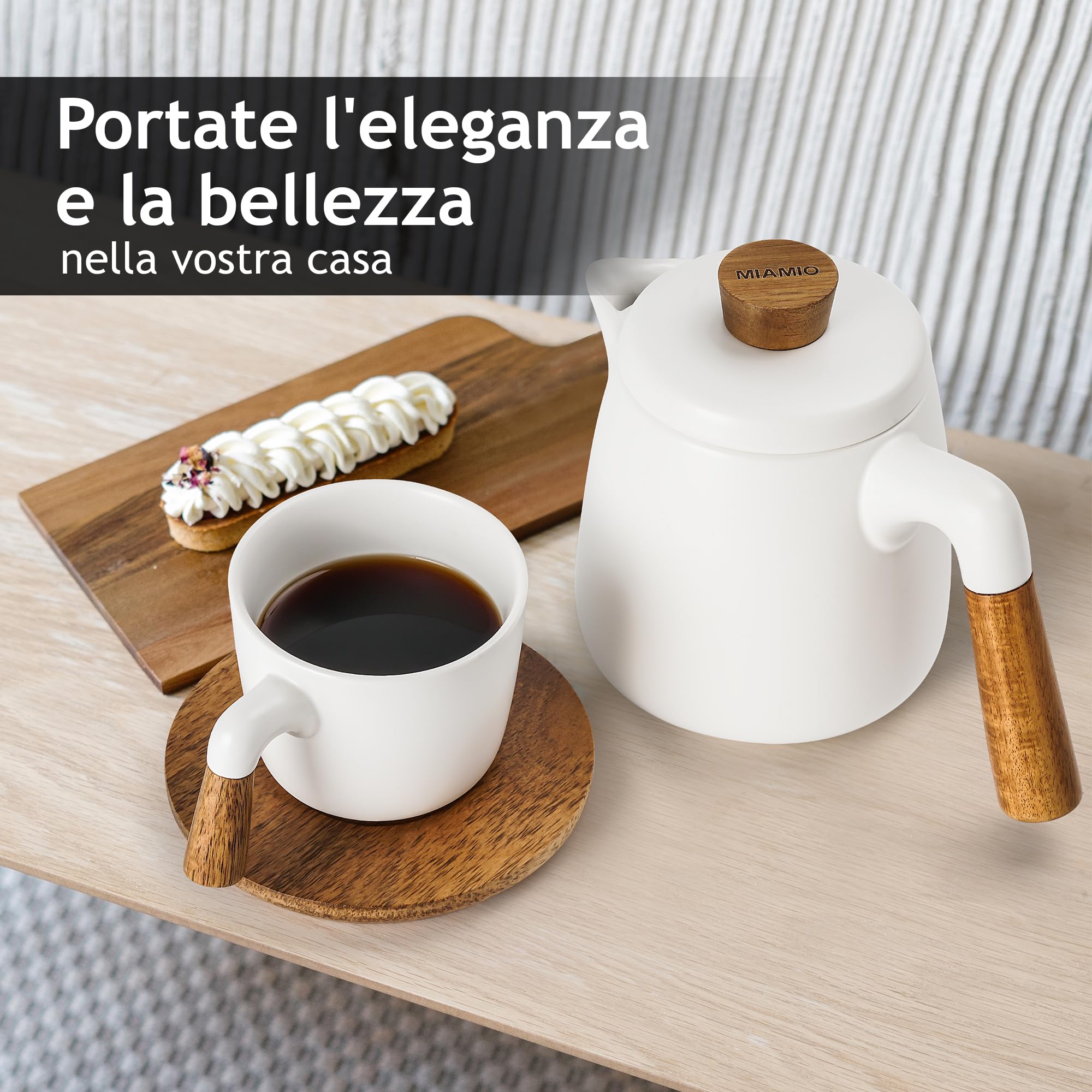 Beavorty Teiera in Ceramica Dispenser per tè Design Funzionale per Versare Facilmente tè e Filtrarne i Fondi Manico Ergonomico per Presa Comoda e Svuotamento Superficie Liscia per Facile Pu