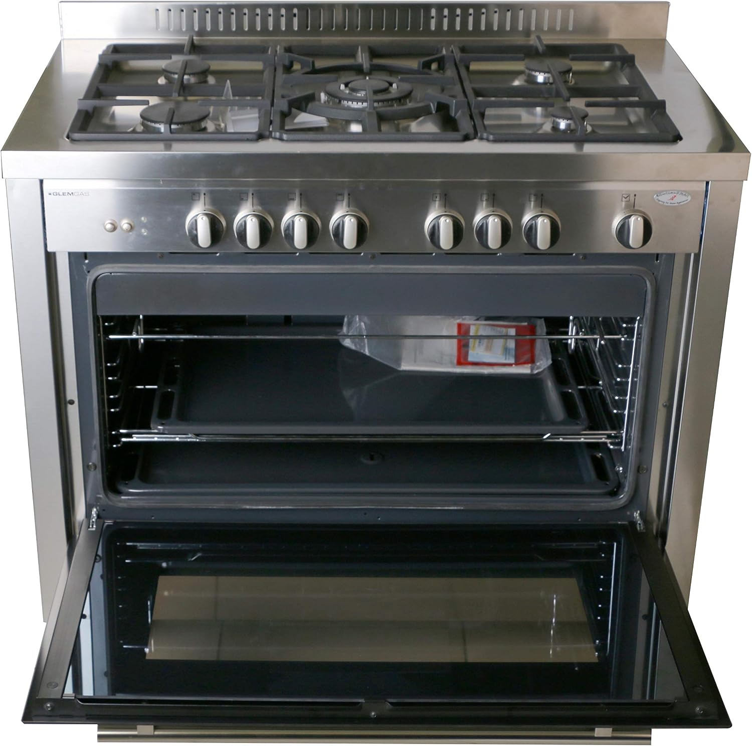 Glem Gas Stove oven interior with door open