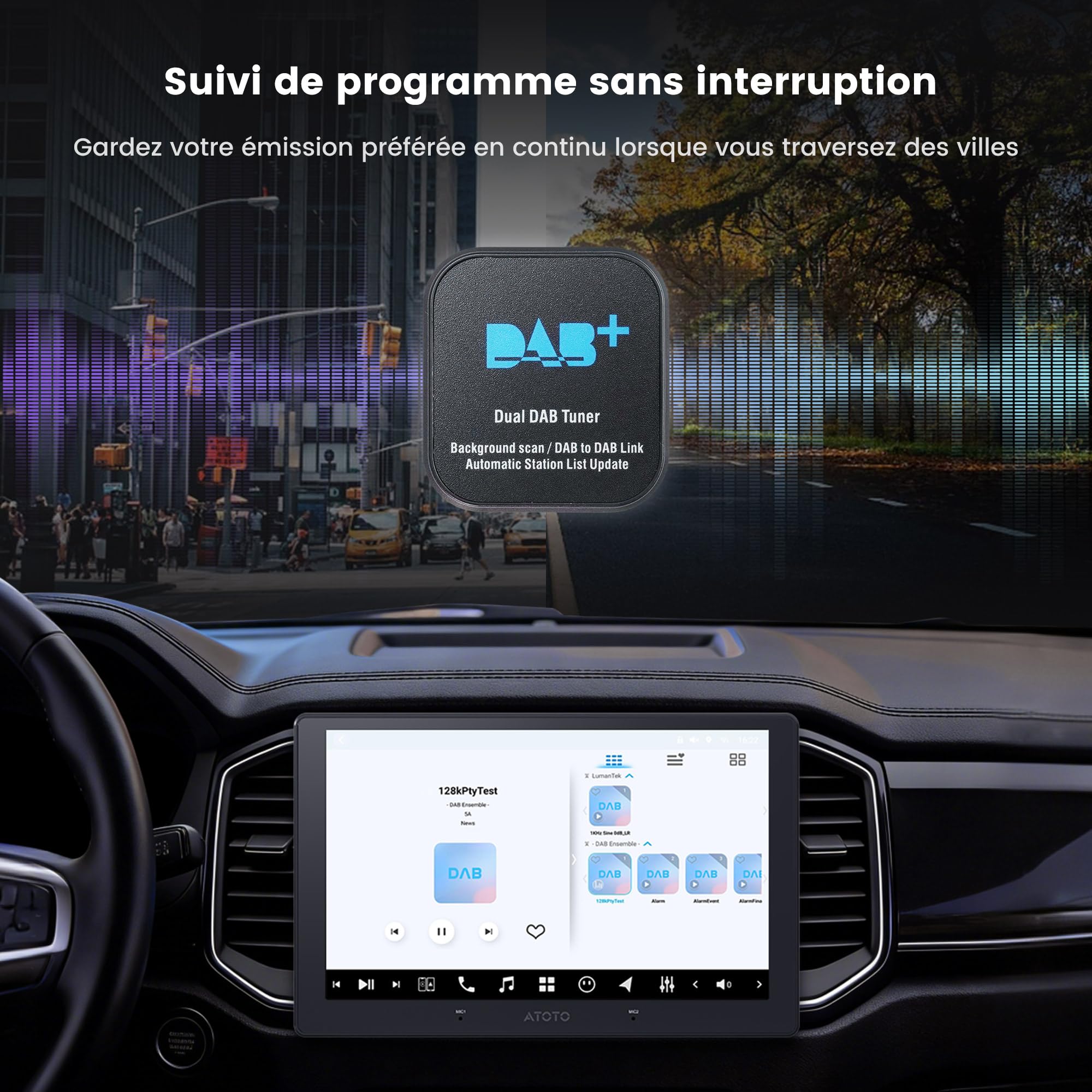 ATOTO AC-4475S USB Dab+ récepteur Radio - Spécifiée pour ATOTO A5/A6/S8/X10/V10/S8L/S8 GEN4/P10 Série