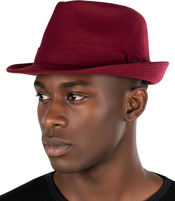 casual dress hats Funky Junque Fedora for Men Classic Wool Blend Guyana business casual hats for men quality wool Size:custom made 0 - 16 Gerard Darel Philippine Dress 300$ - 500$