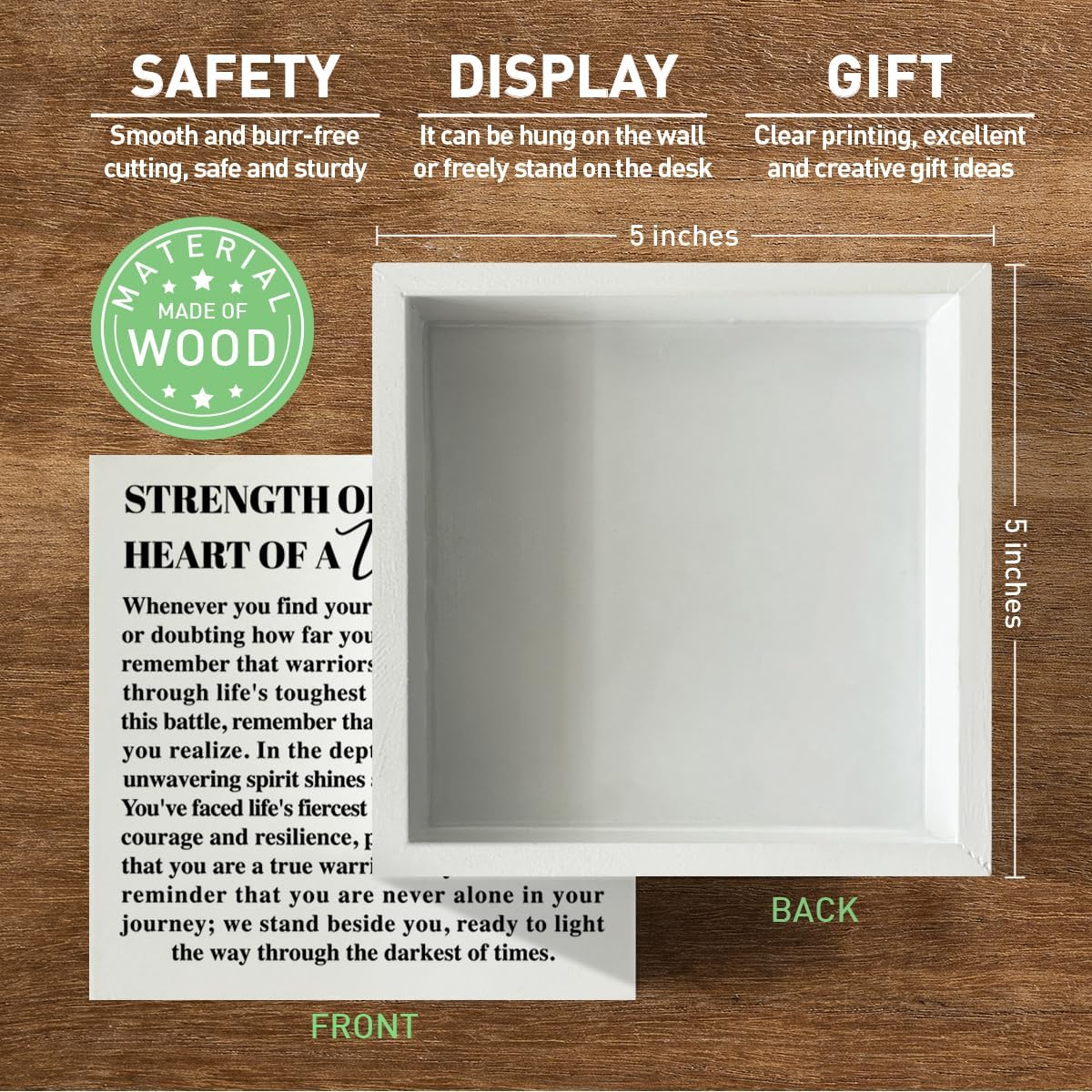 Encouragement Gifts for Women Men, Thinking of You Gifts for Him Her Friend Thoughtful Recovery Gifts for Warrior Breast Cancer Patients Survivor Chemo Gift - Image 2