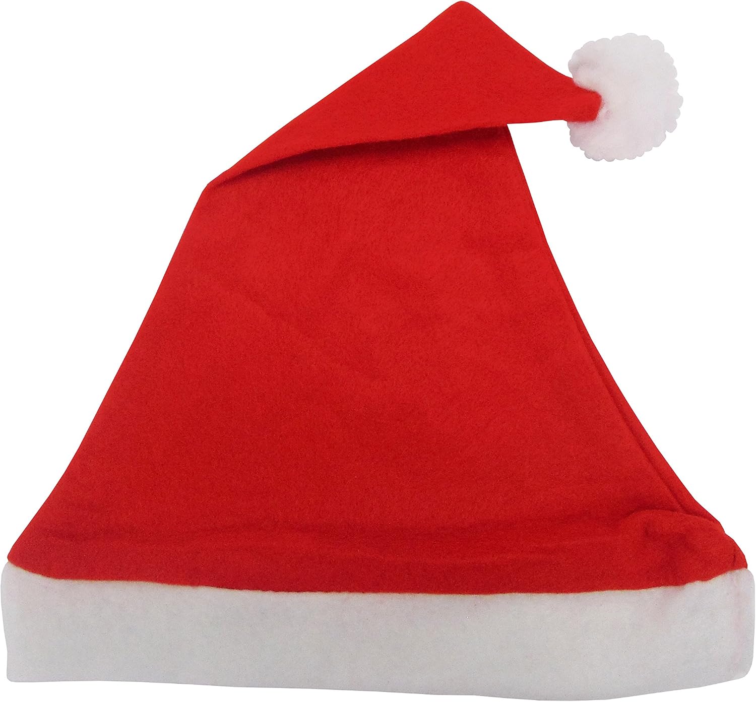 Komonee 10 x Santa Claus Christmas Hat Red Xmas Novelty, Party for Festive Holidays Fancy Dress Up, Unisex Costume Accessory - Image 4