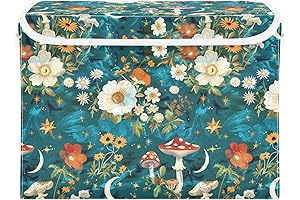 senya Foldable Fabric Storage Cubes with Linen and Flip-Top Lids