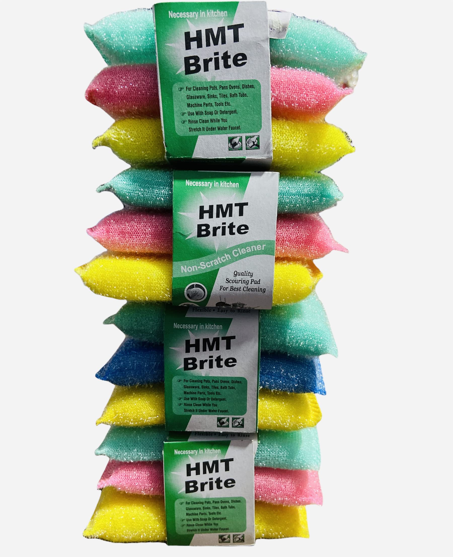 The Craft Store HMT Scratch Proof Dish wash Cleaner Scrubber Pad for Washing Utensils/Microwave/Non Stick Utensil/Glassware/Pans/Tiles Pack of 12 Pcs (B09NRK215V) Amazon Price History, Amazon Price Tracker