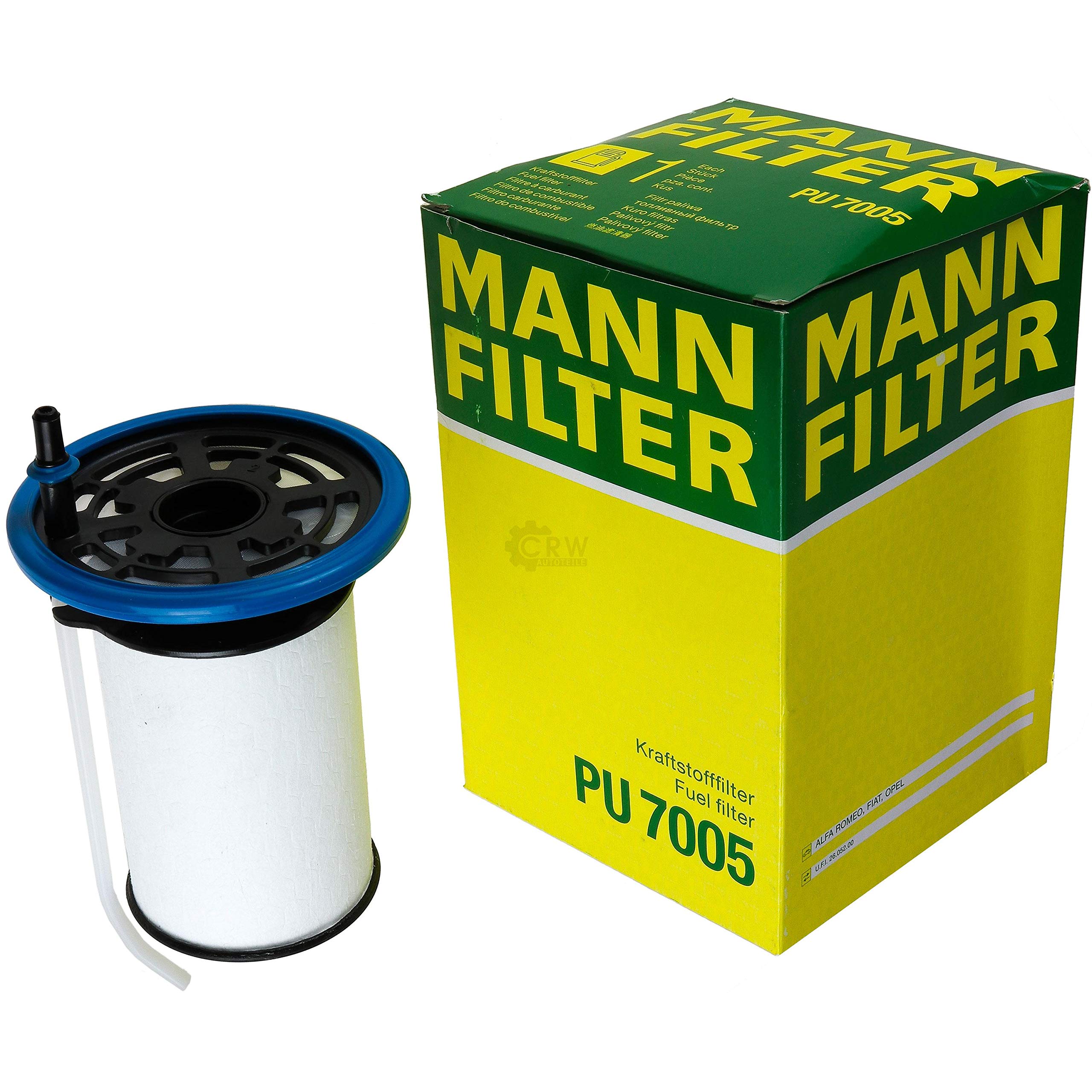 Paquete de inspección Kit de mantenimiento de filtros con filtro de aceite HU 712/11 x, filtro de aire C 36 006/1, filtro de combustible PU 7005, filtro de habitáculo CU 20 006, tornillo de