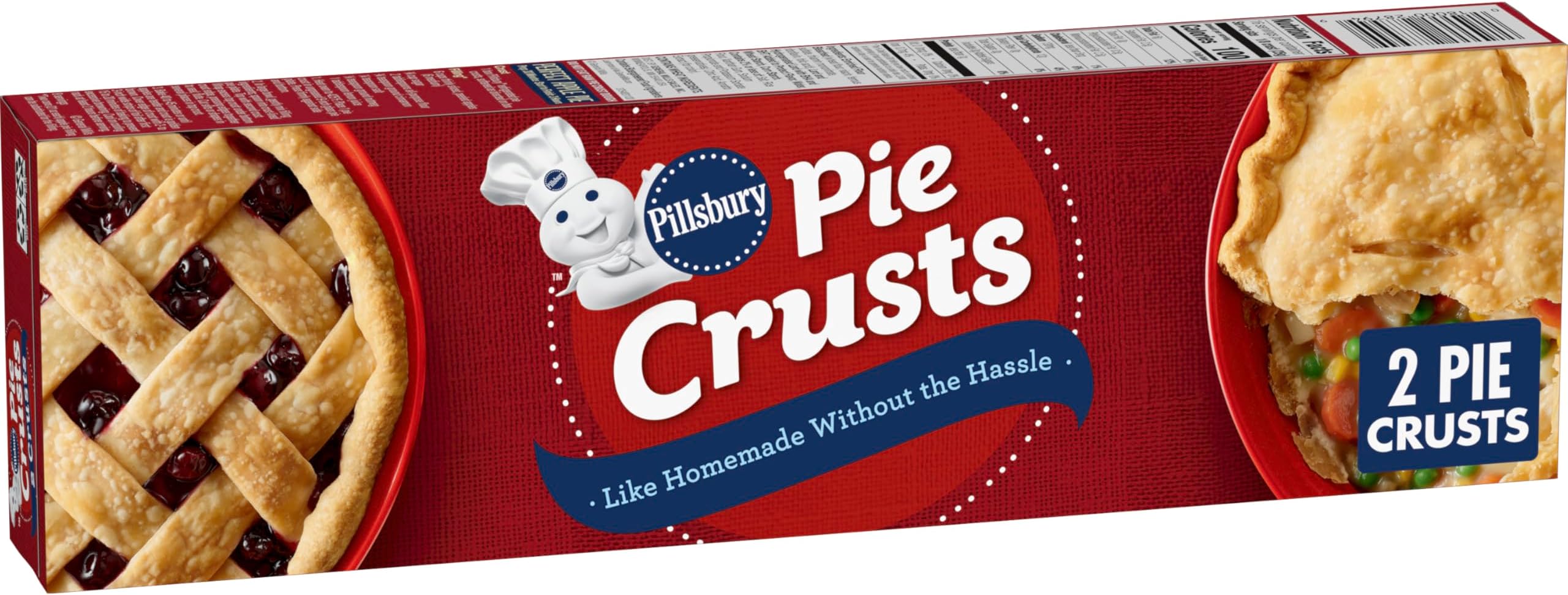 Premade Refrigerated Pie Crust, Two Pie Crusts, 14.1 oz