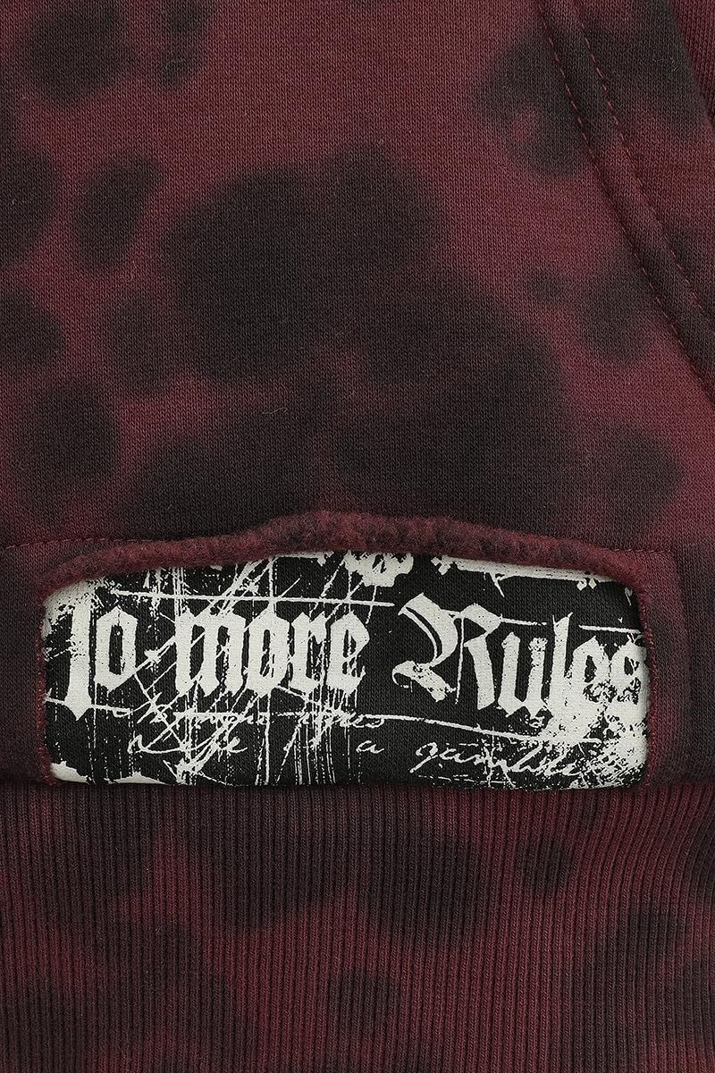 Rock Rebel by EMP Uomo Felpa con Cappuccio Original Sinners Kapuzenpullover Rosso