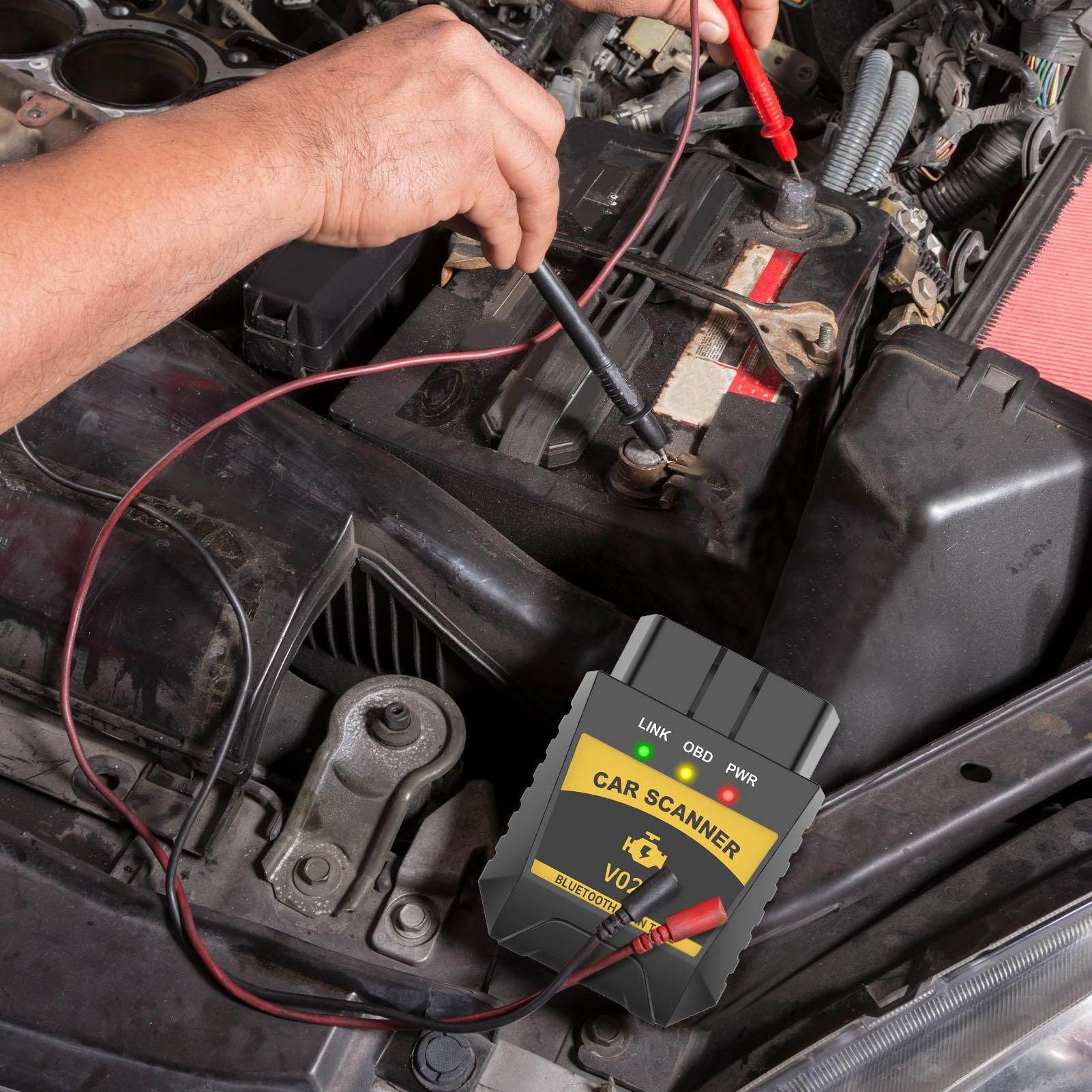 Strumento di Test per Batterie Automobilistiche Digitali per Automobili | Controllore Batteria E Alternatore Per Autovetture Attrezzature Veicoli SUV Camion RV Viaggio E Autista