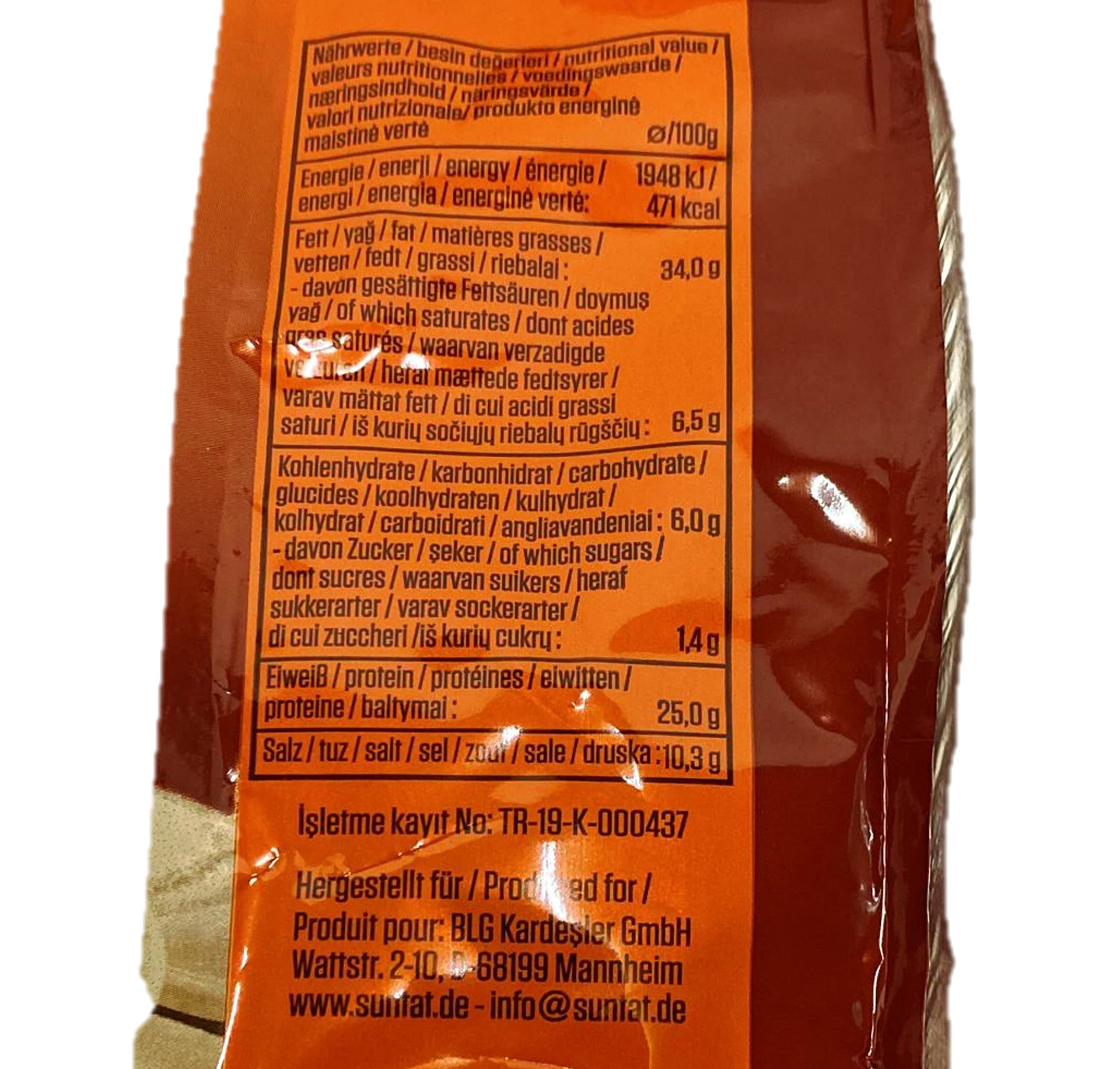 SUNTAT Kürbiskerne ungeschält geröstet & gesalzen 4er Pack (4 x 200 g Packung)