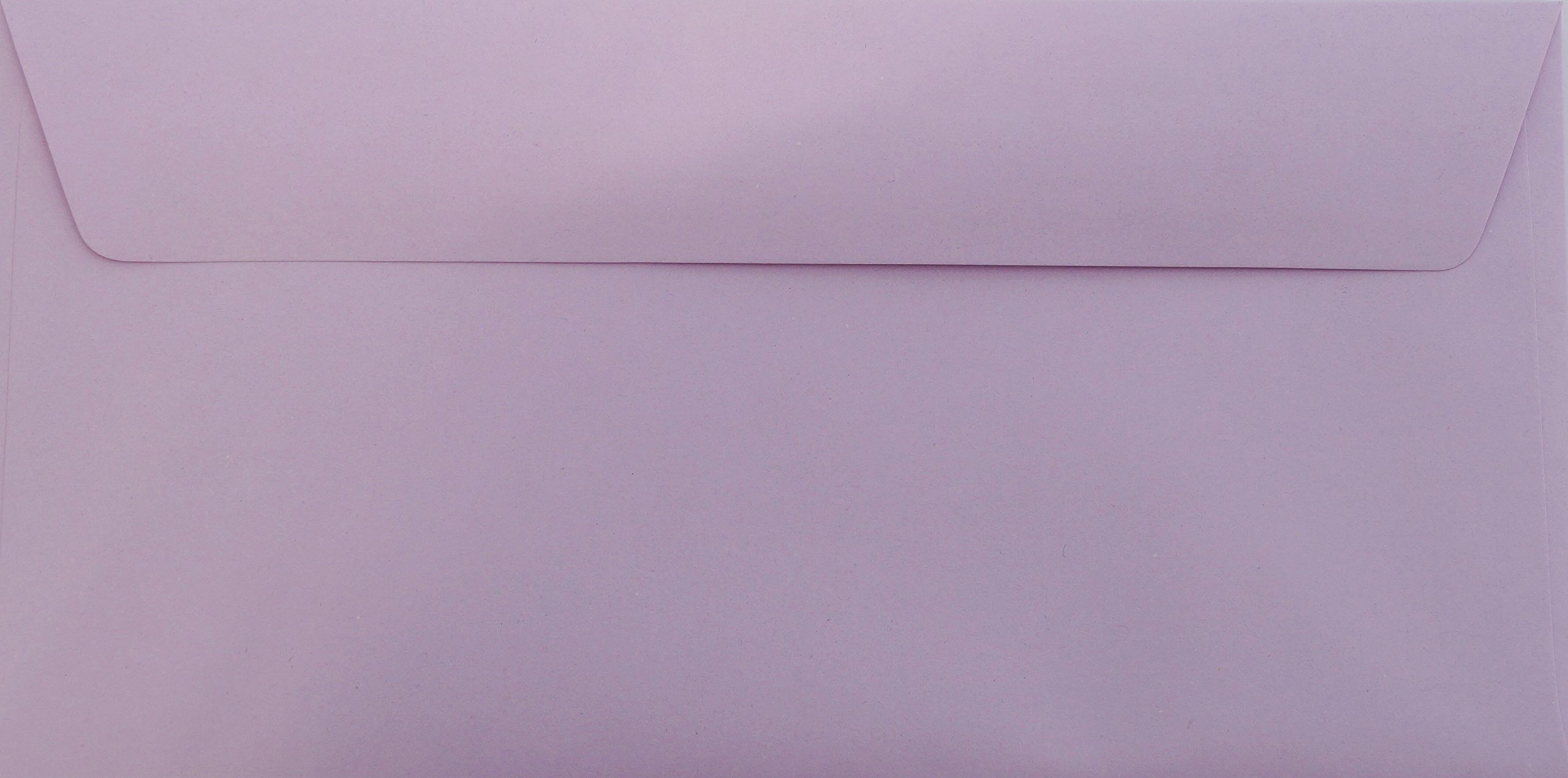100 Briefumschläge DIN Lang, 11 X 22 Cm – Flieder, Mit Haftstreifen, 120 G/m² Papierqualität