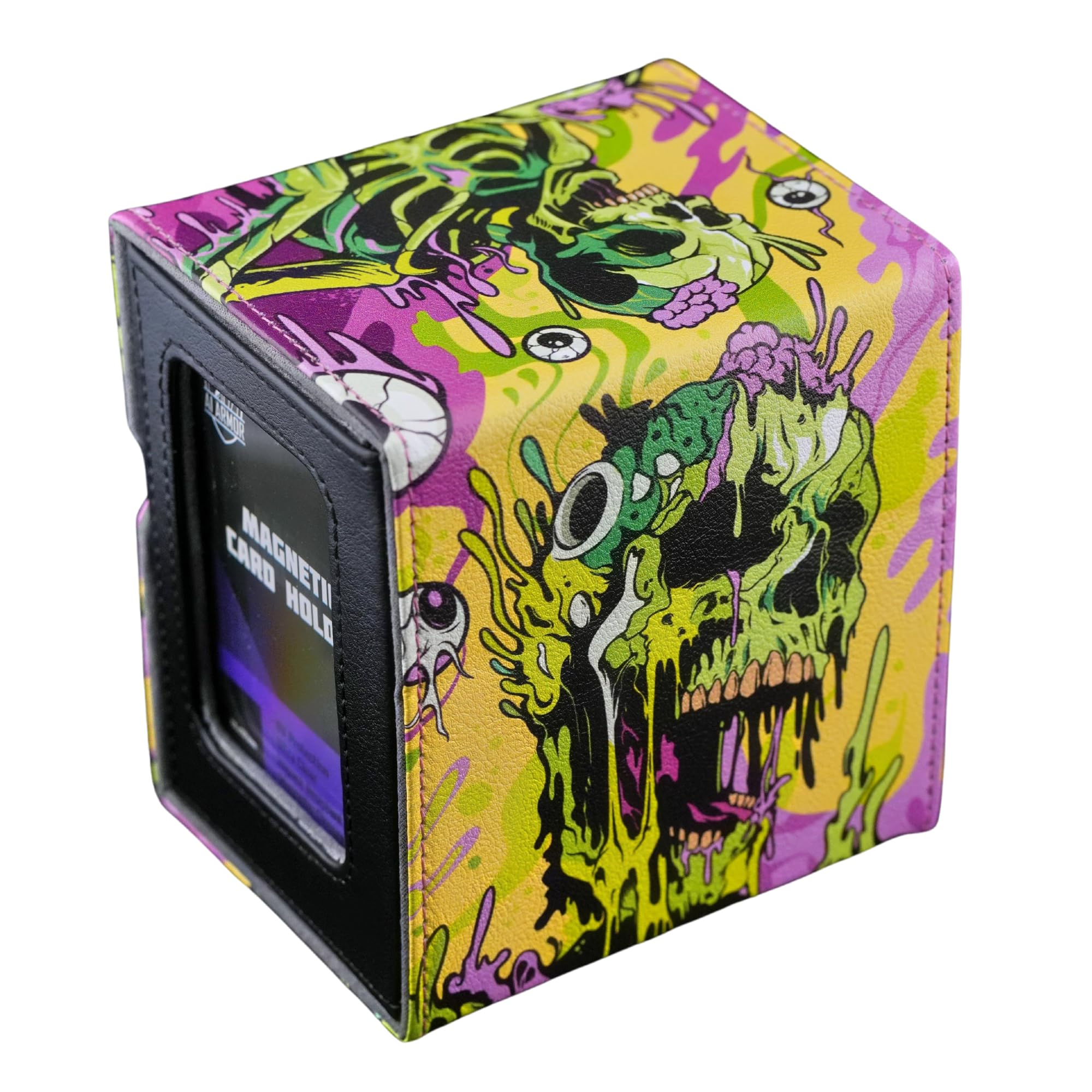 Ai Armor (Melting Skulls) 100+ Card Custom Art MTG Commander Deck Box With Storage