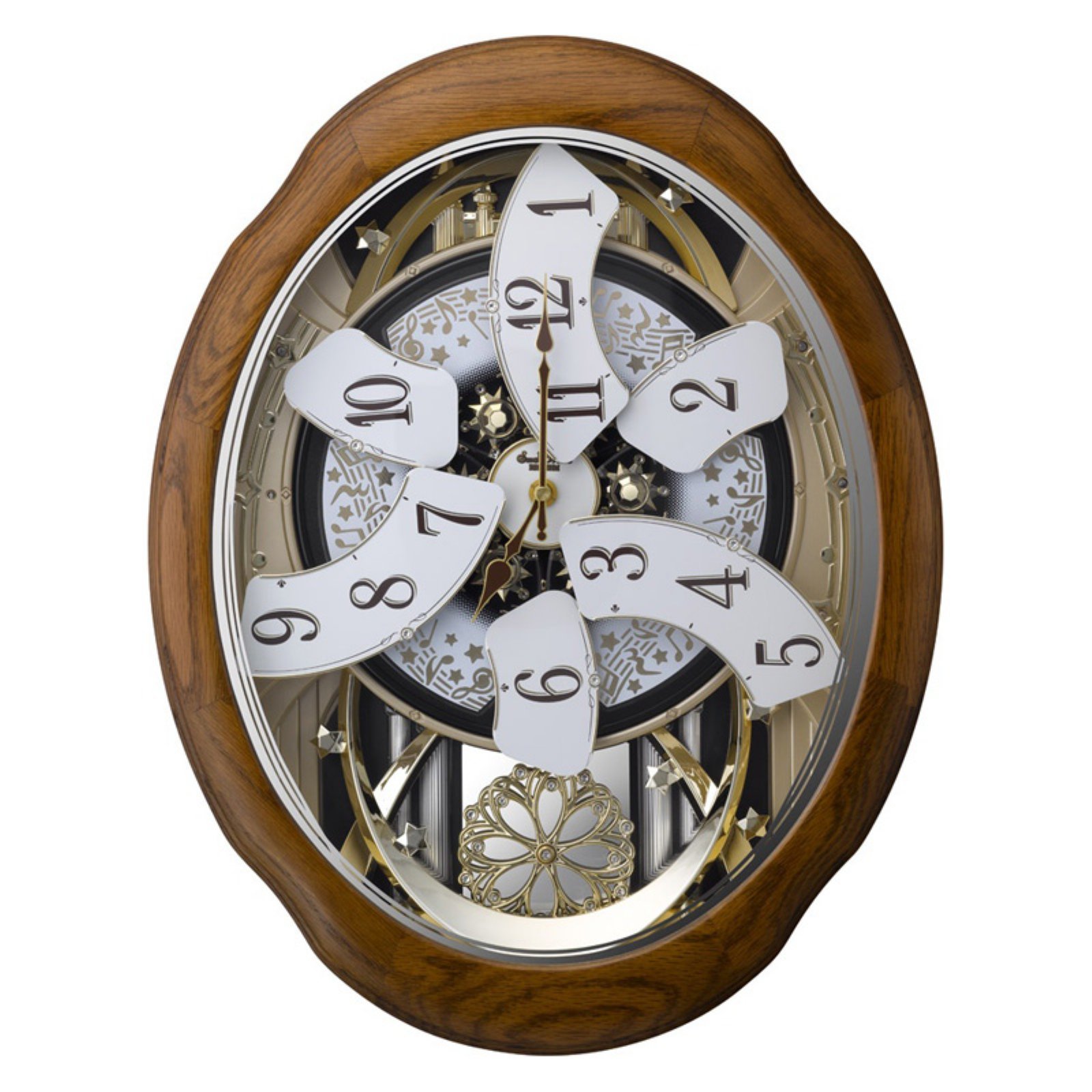 Amazon.co.jp: Rhythm Clocks Joyful Meditation Wall Clocks by