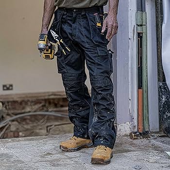 Amazon.co.jp: (42W x 29L, Black) - DeWalt Men's Polycotton