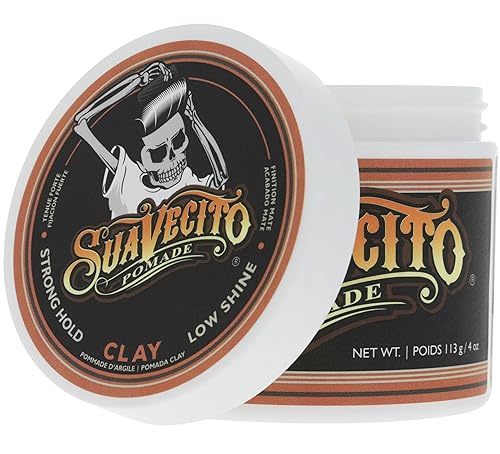 Miniatura 8 de Suavecito Pomade - Arcilla firme de 4 onzas, 1 paquete, fijación fuerte para hombres, pomada mate de bajo brillo para peinados de textura natural