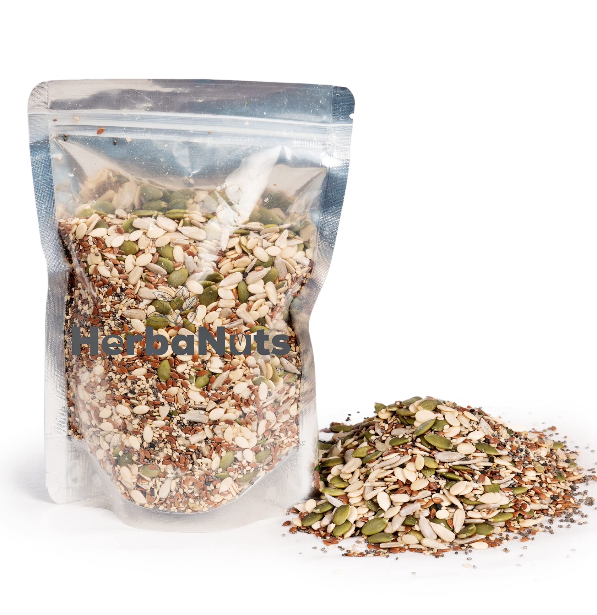 Herbanuts Healthy Roasted Seeds, Healthy Roasted Super Seeds Combo Pack, Seeds Mix for Eating, Roasted Salted Seeds Mix, Super 7 in 1 Seeds Mix - 500gm (B0CHSDYKKT) Amazon Price History, Amazon Price Tracker