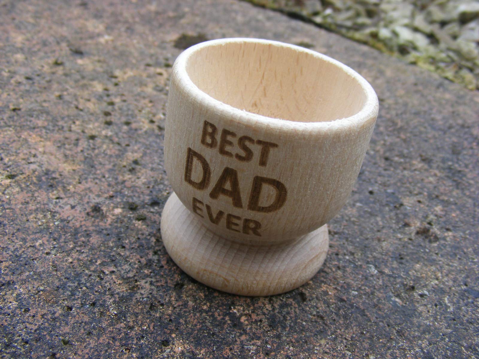 FastCraft Best DAD Ever Greatest Fathers Day Wooden Egg Cup Present Gift IDEA EGGCUP - Image 3