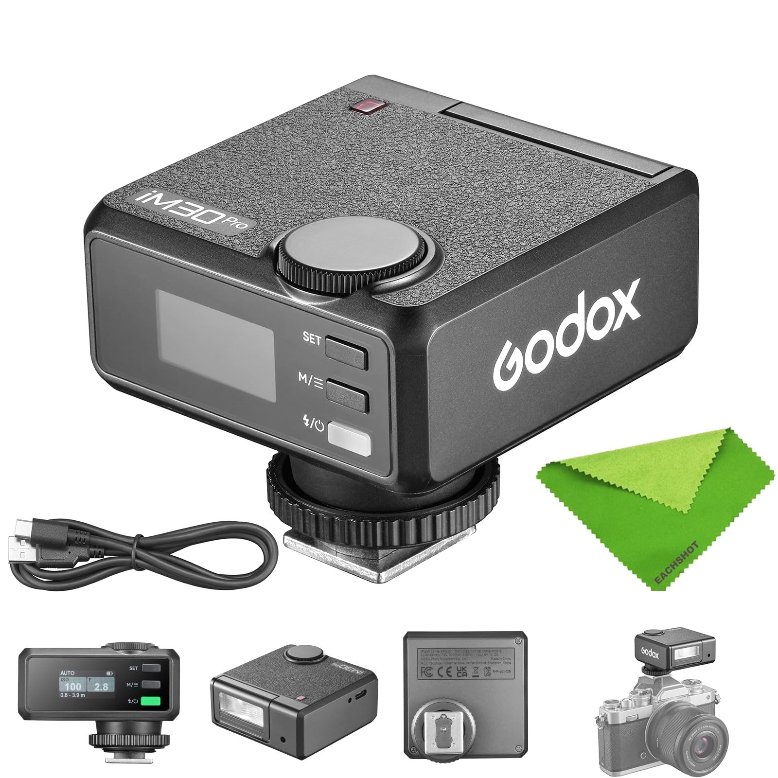 Amazon | Godox iM30 Pro ミニカメラフラッシュ キヤノン、富士