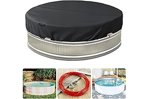 9-10Ft Metal Dog Swimming Pool with Steel Cover