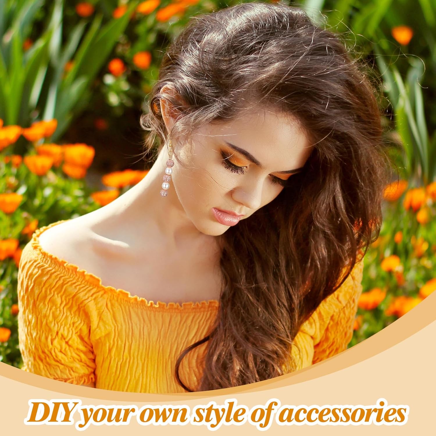 HyDren 2600 Pcs Jewelry Making Supplies Eye Flat Head Ball Pins Lobster Clasps Jump Rings Earring Hooks Backs Set Jewelry Making Findings Accessories Kit for Earring Bracelet DIY Crafts(Gold, Silver) - Image 4