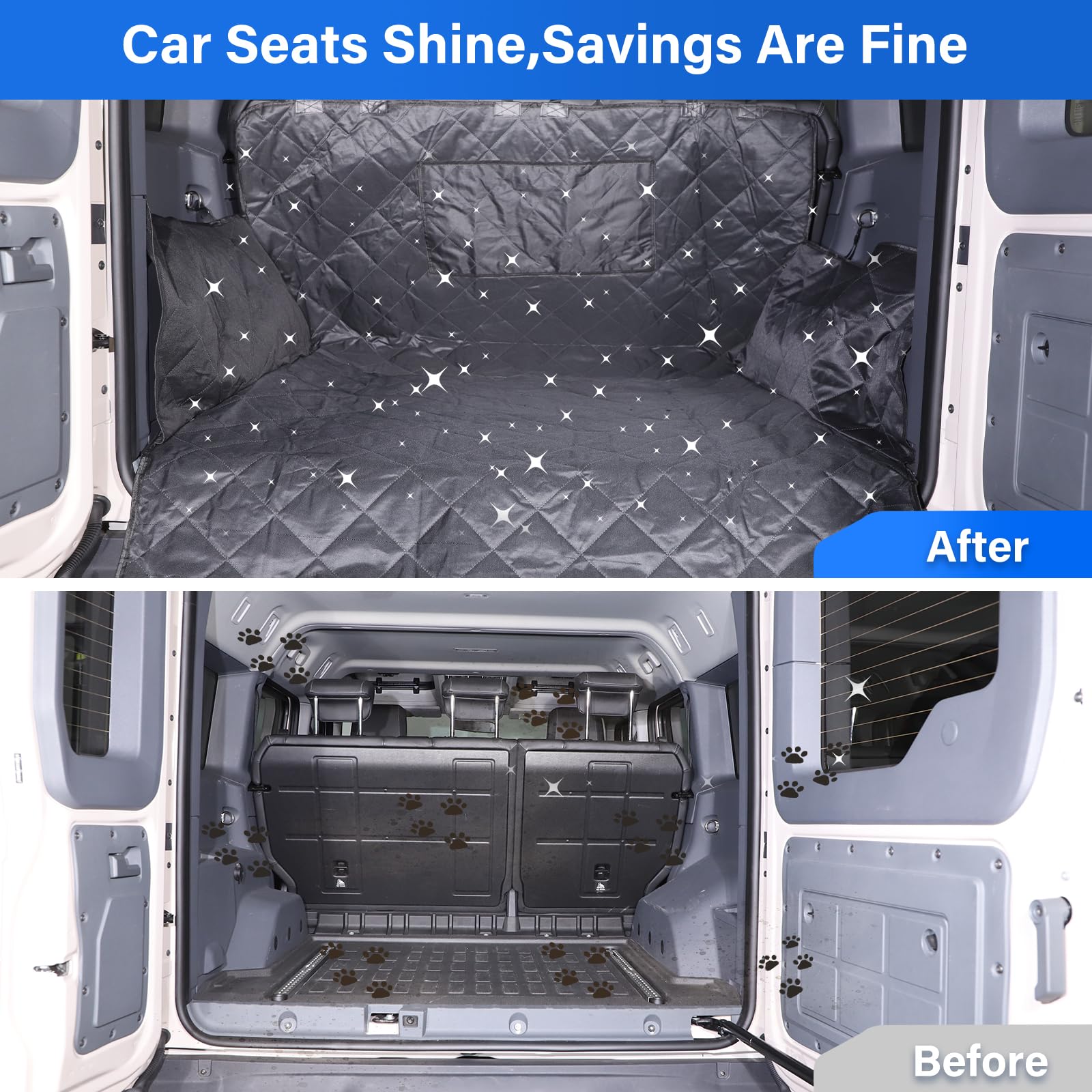Protector de maletero de coche para perros, funda para maletero de coche con parachoques y protección lateral, impermeable, antideslizante, multicapa, compatible con Ineos Grenadier 2020-2024,