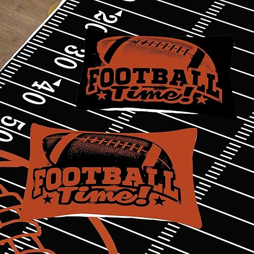 Miniatura 4 de Tailor Shop Juego de ropa de cama de fútbol deportivo para niños y adolescentes, juego de edredón de fútbol de tamaño individual, juego de ropa de