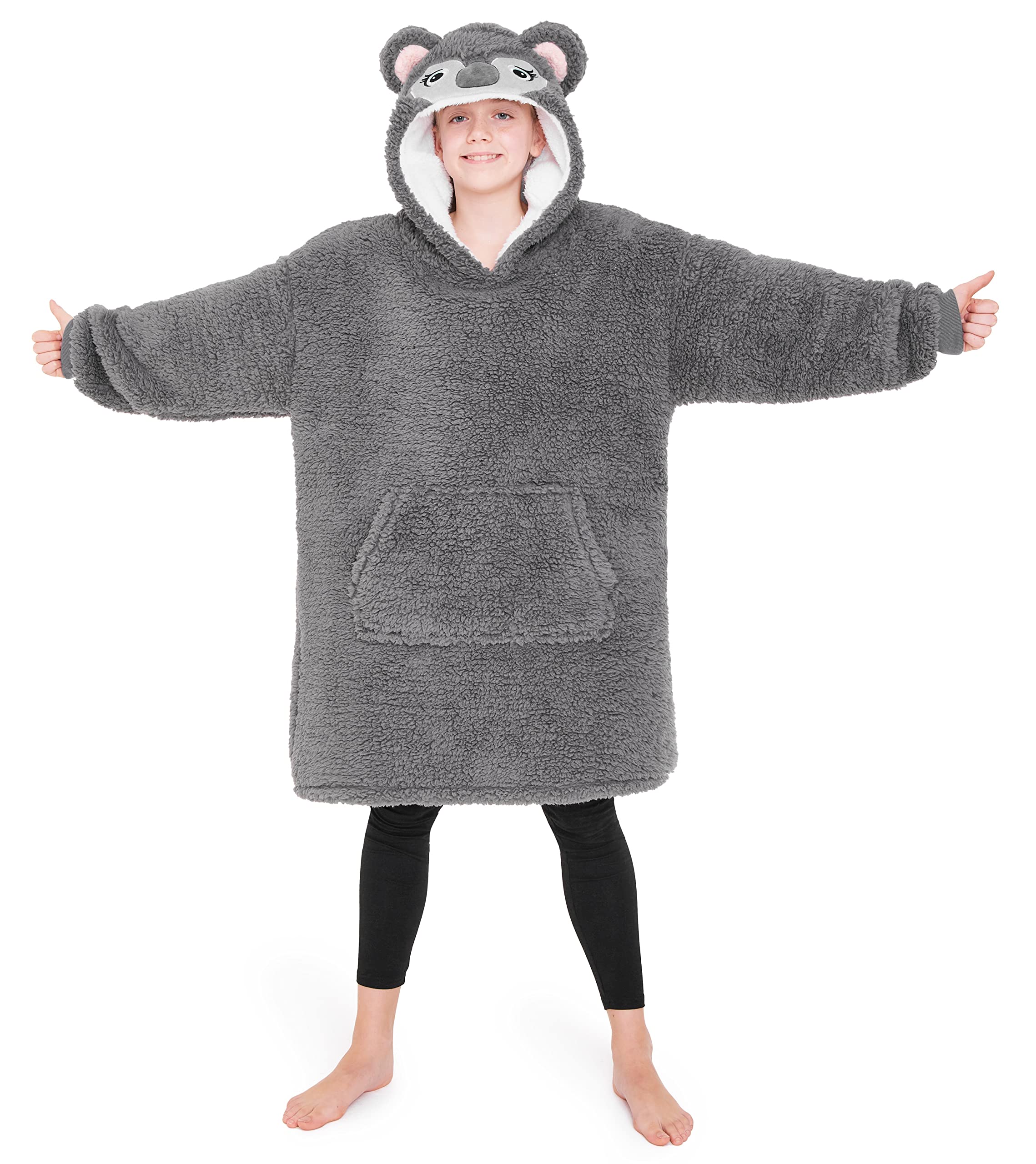CityComfort Felpa Coperta Oversize con Cappuccio Bambina Ragazza