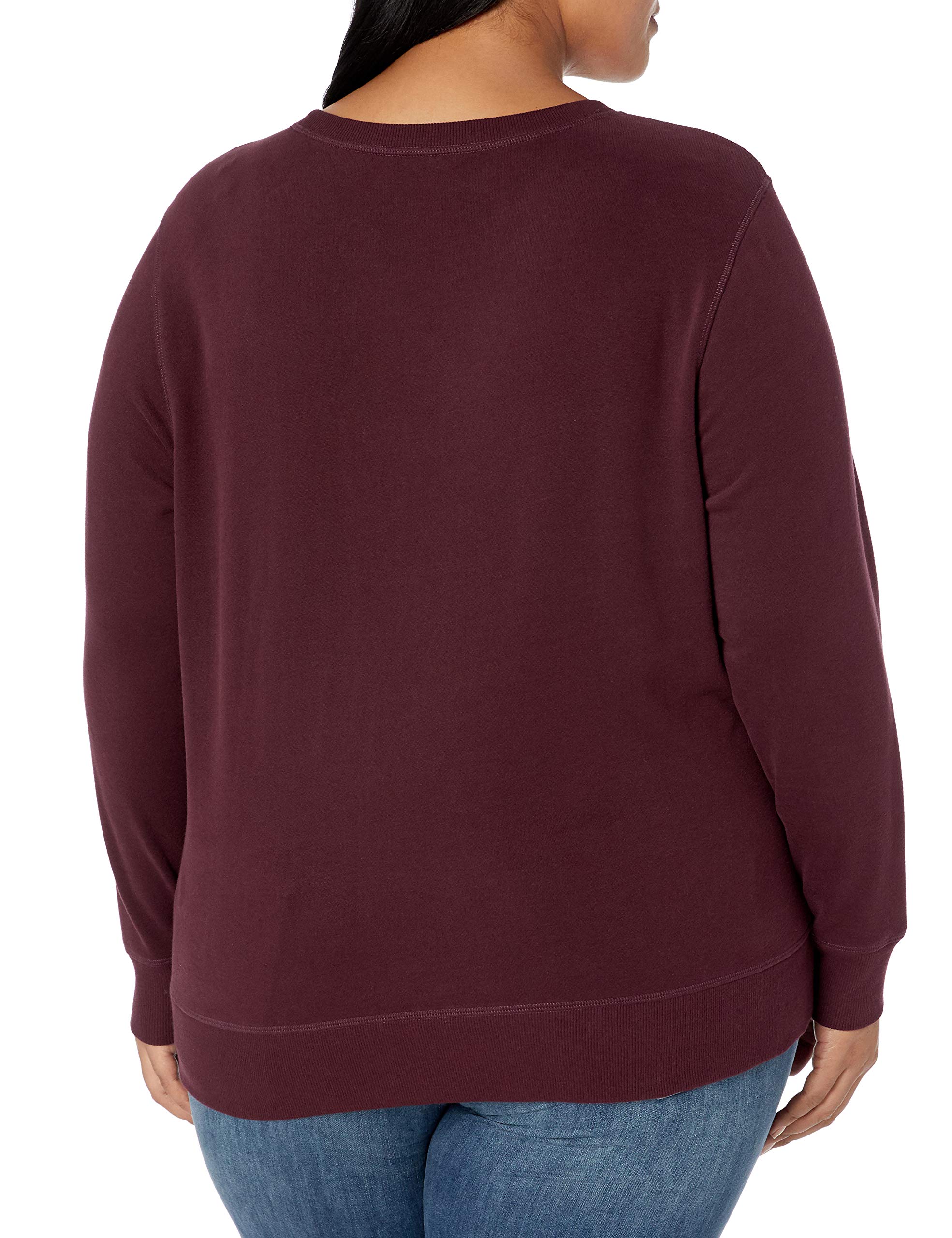Amazon Essentials Felpa Girocollo in Pile di French Terry (Taglie Forti Disponibili) Donna