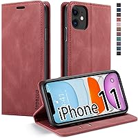 Vista 13 de japezop Funda para iPhone 11 Pro, iPhone 11 Pro funda tipo cartera para mujeres u hombres con [bloqueo RFID] soporte para tarjetas de crédito, funda