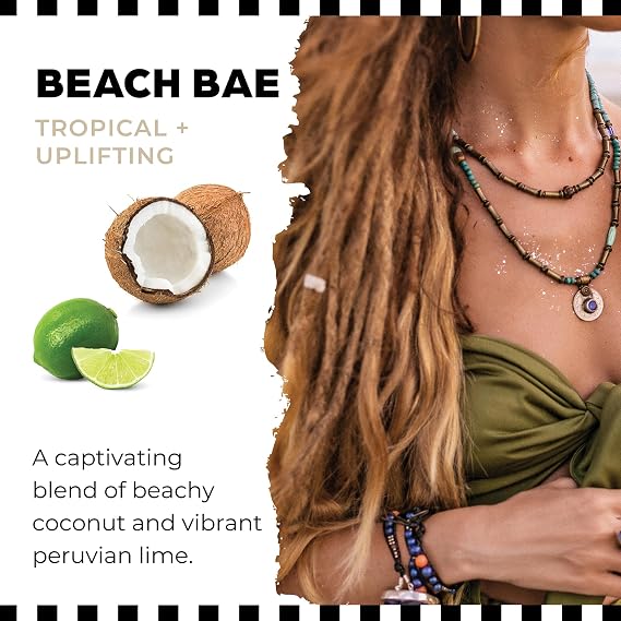 Dollylocks Refreshening Spray for Locs, Braids, Extensions, Dreadlocks | Coconut Lime | Plant-based, Residue-free, Sulfate-free | Refresh Moisturizing Scalp Relief | 8 oz