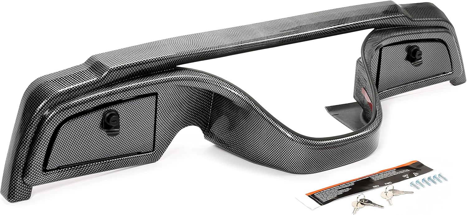 Kojem Dash kit W/Locking Doors Compatible with 2007-2016 Yamaha Drive & G29 Gas or Electric Dash Board Cover Assembly Carbon Fiber
