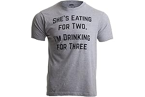 Drinking for Three | Funny New Dad Father Pregnancy Announcement Joke T-Shirt