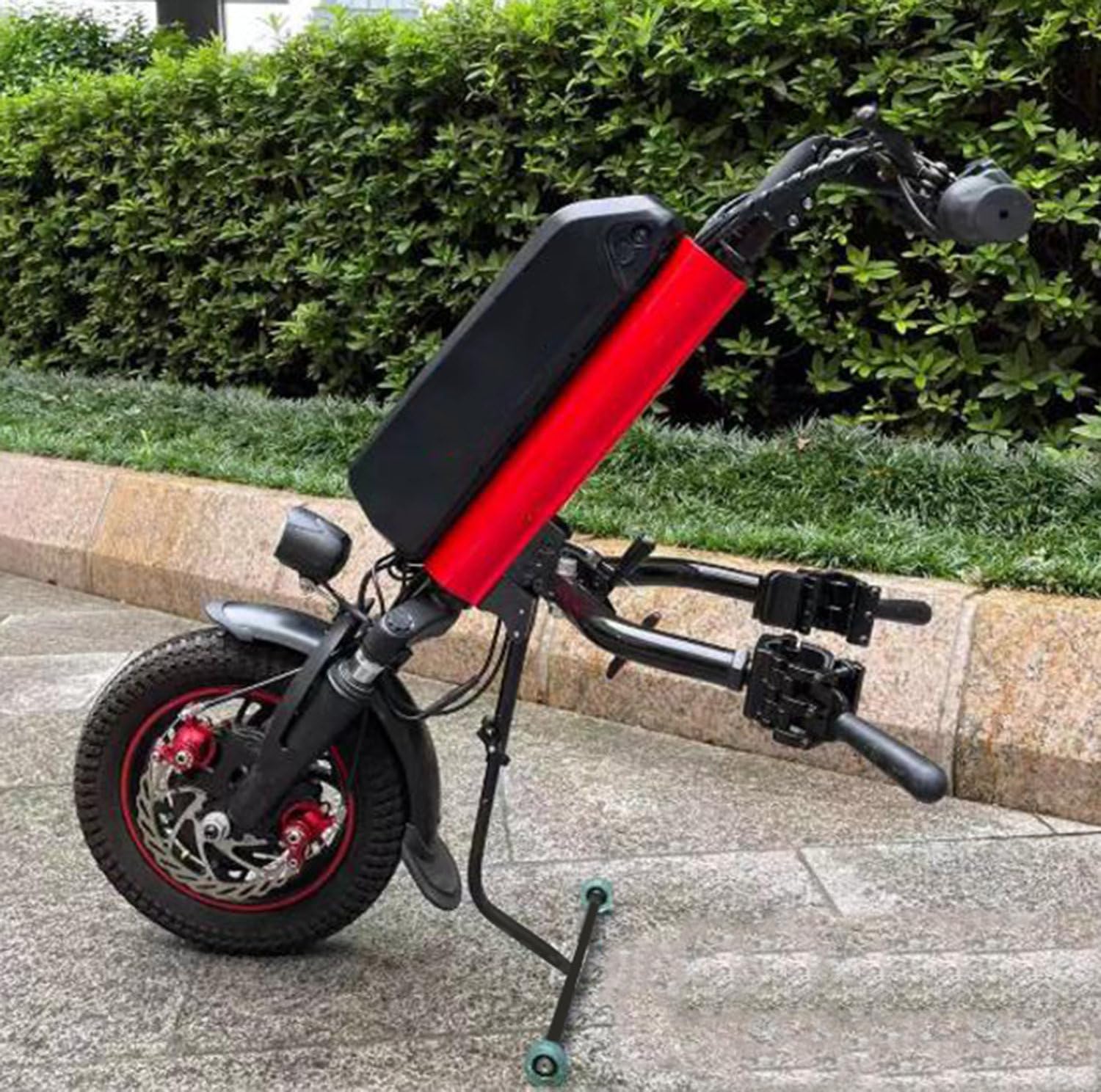 Dispositivo de tracción para silla de ruedas, actualización manual del cabezal de accionamiento de silla de ruedas a eléctrico, accesorio de tracción para silla de ruedas de bicicleta eléctrica A5
