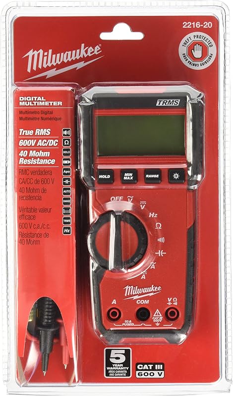 Digital Multimeter,600V,10A,40 MOhms (2216-20)