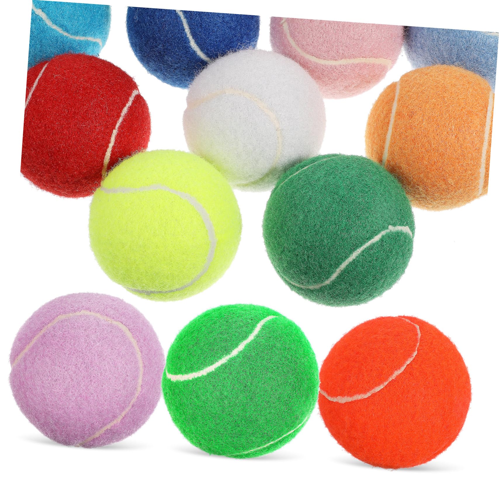 Jouets en caoutchouc pour entraînement canin et félin avec 12 balles de tennis