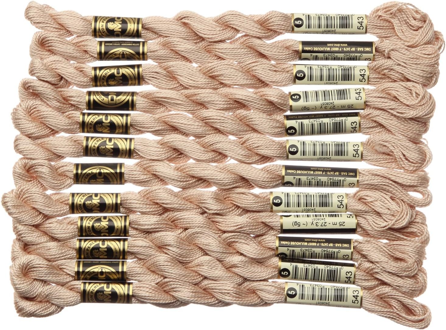 [12 kase] dmc Cotton Pearl Embroidery Thread 5 Count 543 dmc115 – 5B # 543